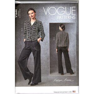 Vogue V1644 Misses 14 to 22 Kathryn Brenne Jacket and Pants Uncut Sewing Pattern
